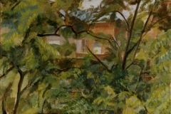 Alberi  olio su tela  cm. 50x40 (collezione privata)  (1995)