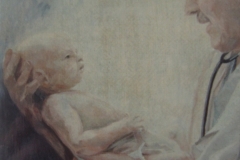 Il miracolo della vita  olio su tela  cm. 50x40 (collezione privata)  (1993)