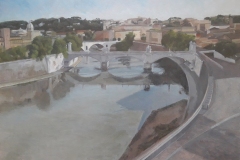 I ponti di Roma -  olio su tela cm 55x80  (2019)
