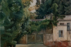 Villa Strohl-fern  - olio su tela  cm.50x40 (collezione privata)  (1962)