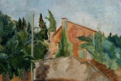 Via Cirillo -  olio su tela cm. 35x45 (collezione privata)  (1964)
