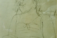 Chiara al sole  disegno su carta (collezione privata)  (1986)