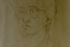 Autoritratto  disegno su carta  (1987)