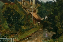 Villabassa  olio su tela  cm. 45x30  (1989)