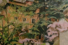 La casa rossa  olio su tela  cm 60x50   (1998)