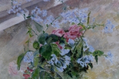 Fiori  olio - su tela  cm. 50x60  (collezione privata)  (1999)