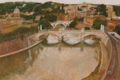 I ponti di Roma - olio su tela  cm. 120x80  (collezione privata)  (2006)